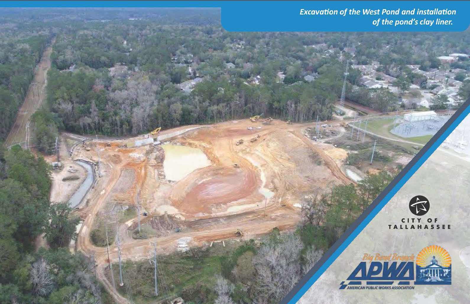 Excavation of West pond